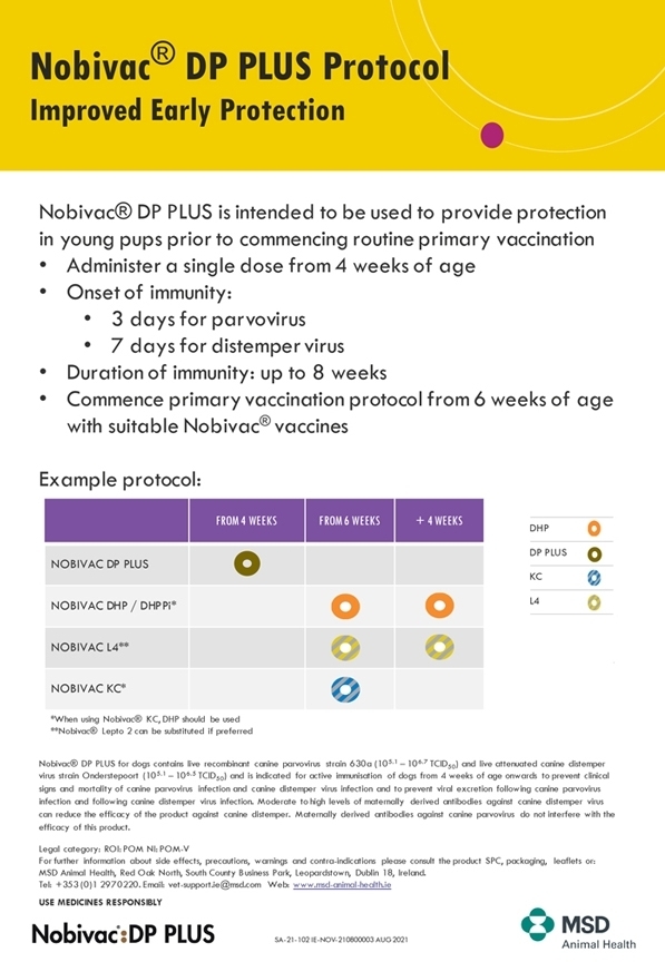 Vaccinazioni con Protocollo Nobivac® DP PLUS della MSD - Des Gardiens de Rome